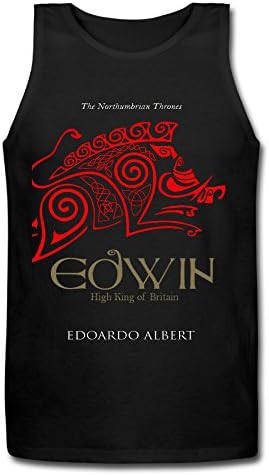 Huayuansvip Edwin High King Of Britain Men's T-Shirt Large Black Tank Top