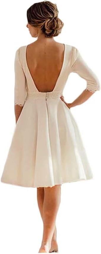 half open back dress