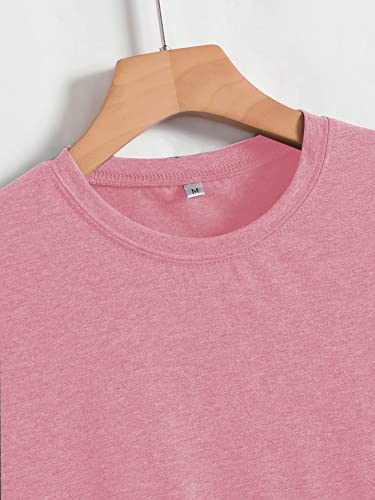 Women Teacher T-Shirt Teach Love Inspire Letter Print Shirts Brick Red