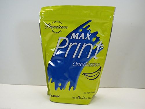 Alginate Maxi Print Orthodontic Premium Dustless 1 Lb Quick Set Sort I MDC Dental