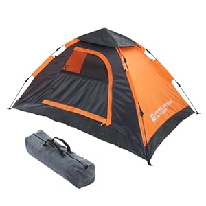 DOPPELGANGER OUTDOOR 2人用 ワンタッチテント T2-29 紐を引くだけの15秒設営!  重量2.4kg