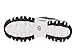 Skechers womens D'lites Made To Shine Memory Foam Lace-up Sneaker,Black/White Sequin,7 M US
