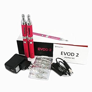 EVOD 2 BDCC Kanger doppel Starterset KangerTech Dual Coil 1,5 Ohm, e-Zigarette (pink)