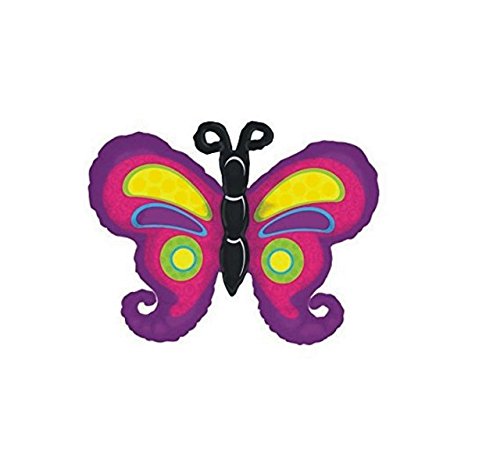 Grabo 23 Inch Purple Colourful Butterfly Foil Balloon