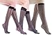 Womens Sheer Fashion Trouser Socks, Patterned Nylon Knee Highs (Assorted (6 Pack))