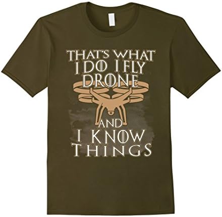 Men's Funny Quadcopter or Drone Pilot Game of Drones T-Shirt  Large Olive