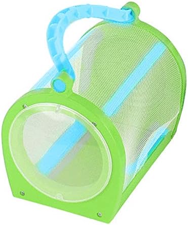 ybbghio Portable Net Butterfly Catcher, Insect Habitat House Cage with Carrying Handle Green