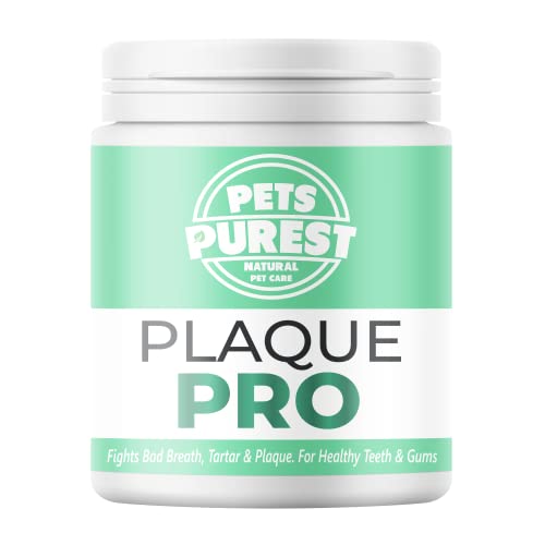 Pets Purest Dissolvant de Plaque Dentaire et Tartre (180g) Dentifrice pour Chiens Chats Animaux Domestiques. Empêche Plaque Dentaire et Le Tartre. Rafraîchit l'haleine pour Dents et gencives saines