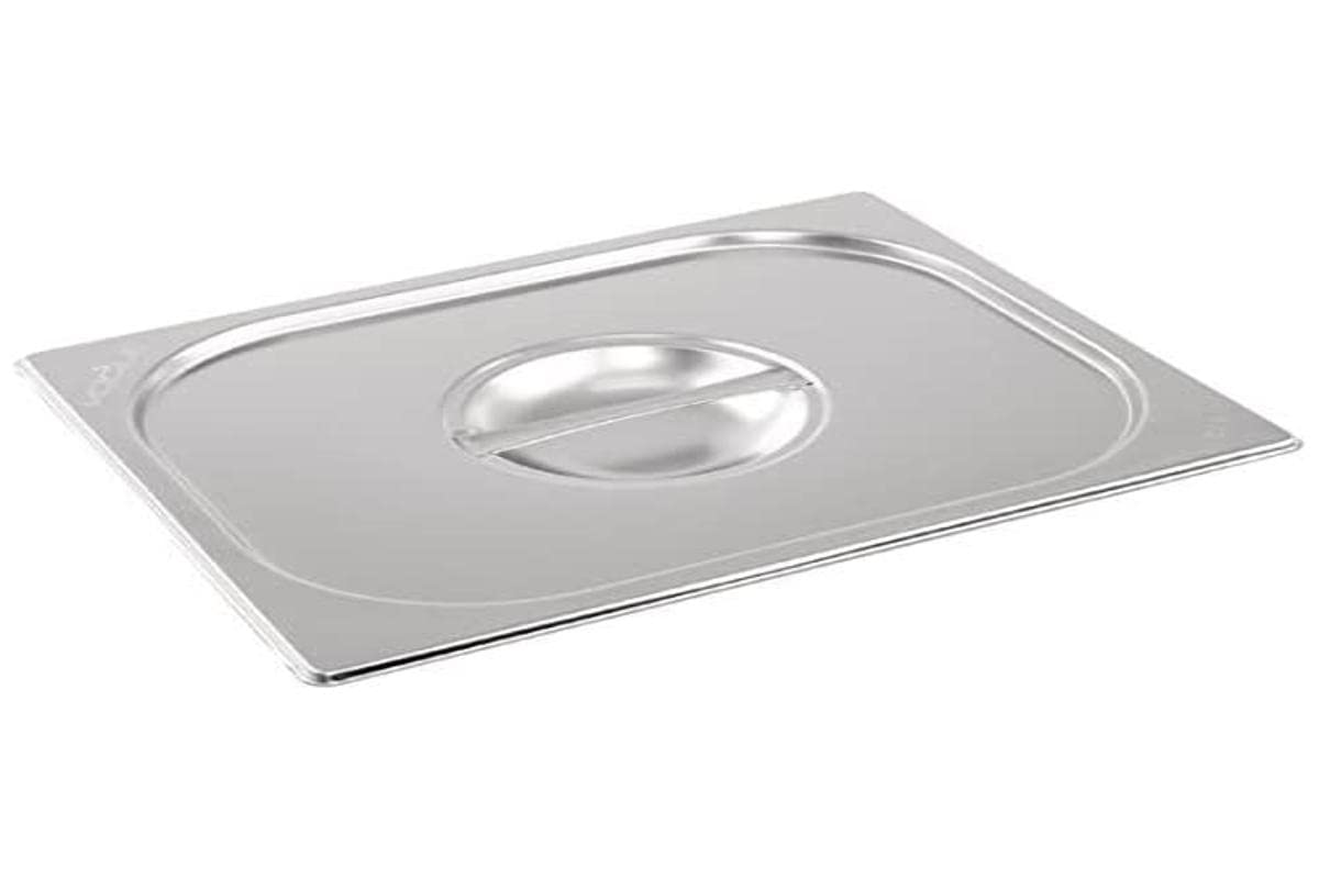 Vogue Stainless Steel 1/3 Gastronorm Lid, Silver, Size: 30(H) x 325(W) mm, Compatible with all Vogue 1/3 Sized Gastronorm Trays, Dishwasher Safe, K969