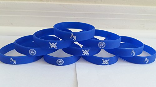 WWE - Glow in the Dark - AJ STYLES "P1" bracelets kids party favors (10 pack)