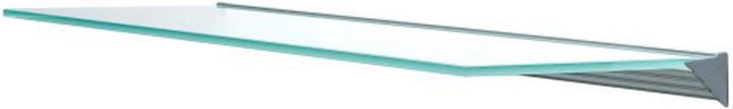 LTL Home ProductsWallscapes Glacier Floating Glass Wall Shelf Kit, 12"X36", Opaque