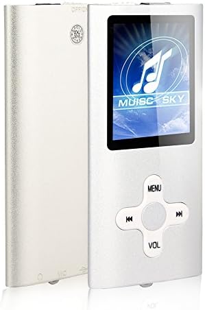 Goldenseller 16GB Mp3 Player Mp4 Player for a Micro SD Card Slot, Media Player, Music Player, Portable Videos Player,Voice Recording Player, With a support of MP3, JPEG, TXT files and WMA (Silver)
