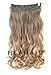 Heahair® Full Head Clip in Hair Extensions Ombre One Piece 2 Tones Wavy Curly Black Brown Blonde (Chocolate Brown to sandy Blonde)
