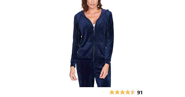 Zip Sweatshirt Hoodie Jacket Navy XS 