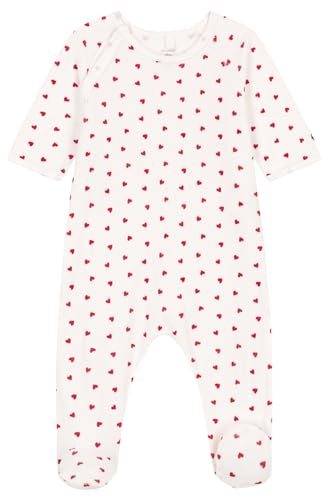 Petit Bateau A0ARW Dors Bien Manches Longues Mixte Bébé, Marshmallow/Terkuit 12 Mois