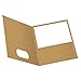 EarthWise by Oxford Two-Pocket Folders, Natural, Letter Size, 25 per Box, (78542)
