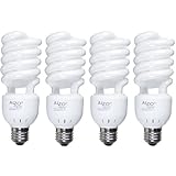 ALZO 27W Full Spectrum CFL Light Bulb 5500K, 1300 Lumens, 120V, Pack of 4, Daylight White Light
