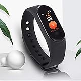 FOJUY Color Screen M3 Smartwatch for Men & Women Waterproof Sports Watch Smart Wristband with Heart Rate Blood Pressure Monitor Fitness Activity Tracker for Running Compatible