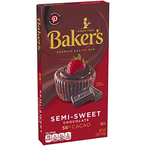 Baker's, Premium Semi Sweet Chocolate Baking Bar, 4 oz Pricepulse