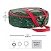 ZOBER Christmas Wreath Storage Container - 24 Inch Wreath Bag for Artificial Wreaths - Dual Zippered Wreath Storage W/Strong, Durable Handles - Green