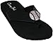 Cocomo Soul Leather Rhinestone Baseball Flip Flops