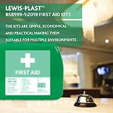 Lewis-Plast Small Premium BS8599-1 First Aid Kit (Low/High Risk) UK compliant view 9