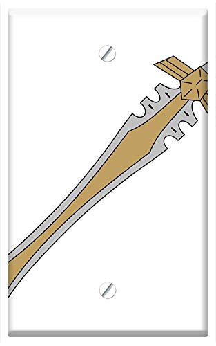 Single-Gang Blank Wall Plate Cover - Sword Weapon Knighthood Symbol Weapons 1
