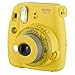FUJIFILM INSTAX Mini 9 Instant Film Camera (Yellow with Clear Accents) + Instax Film (20 Shots) + Glitter Clear Case + Scrapbooking Album + 6 Colored Lens Filters + 20 Sticker Frames Nature Package