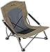 ALPS Mountaineering Rendezvous Low Camping Chairs for Adults with Arms, Cool Mesh Center, Powder Coated Steel Frame, Compact Folding Design and Carry Bag, Khaki