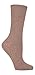 Gentle Grip - 6 Pairs of Ladies Diabetic Socks - 5-9 us (Beige)