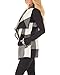 Wollsolo Womens Lapel Open Front Sleeveless Plaid Vest Cardigan With Pockets,05-white and Black,Small