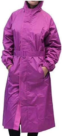 Kavish Women's Purple Raincoat with Hidden Collar Pocket for Cap