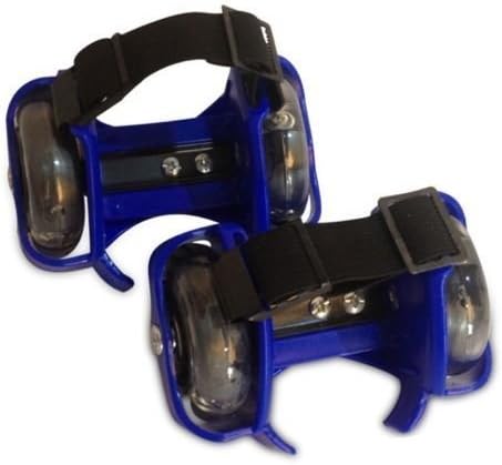 Gift Pro Whirlwind Pulley Kids Flash Runaway Wheels Heel Roller Skates Blades Shoes Adjustable Simply Roller Skating Shoes (Blue)