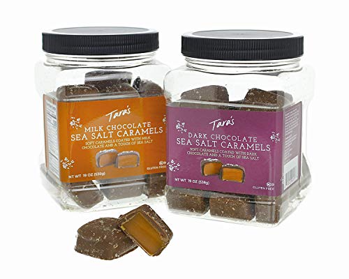 Tara's Handcrafted Gourmet Dark Chocolate Covered Sea Salt Soft Caramels - 19 Ounce - Thumbnail 4