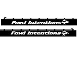 Waterfowl Decals Shotgun Barrel Decal - Fowl Intentions - SBD016 (White)