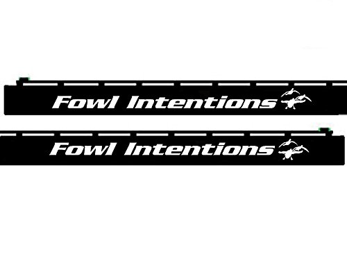 Waterfowl Decals Shotgun Barrel Decal - Fowl Intentions - SBD016 (White)