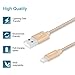 Tranesca Compatible Dual USB Wall Charger with 6ft MFI Lighting Charging Cable for iPhone X,iPhone 8/8 Plus/iPhone 7/7 Plus/iPhone 6/iPad/iPad Pro and More (Gold)