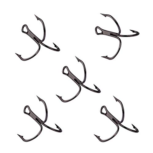 xiangen Sports Freshwater Bass High Carbon Steel Hook Kit Three Hook Hooks Special Hooks Tied Hook Fishing Tackle (1 Set) D - Thumbnail 2