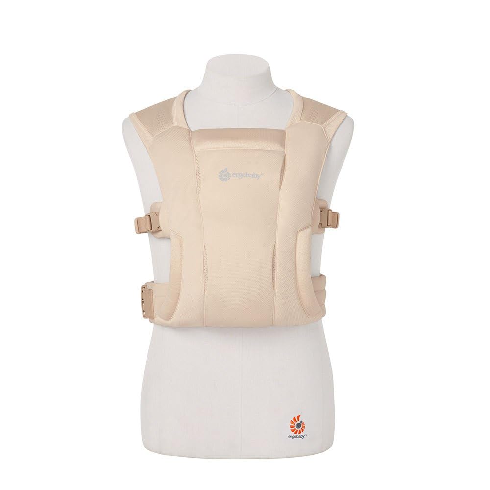 Ergobaby Embrace Soft Air Mesh Baby Carrier for Newborns Starting from Birth, Ergonomic 2-Position Belly Carrier Front Carrier, Cream