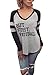 WLLW Women Long Sleeve V Neck But First Football Letter Print Tops Blouse Shirt