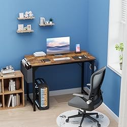 DUMOS 40 Inch Office Small Computer Desk Modern