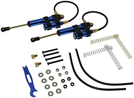 RCAIDONG 110mm Aluminium Alloy Piggyback Lift Suspension Shocks Absorber for 1/10 RC Rock Crawlers Car D90 Axial SCX10 (blue)