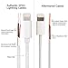 Fene 3 Feet Lightning to USB Cable for iPhone iPad and iPod White（6 Pack )