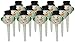Oasis Supply3-D Snowman Cupcake/Cake Decorating Picks, 2 3/4-Inch, White with a Black Hat and Red Ear muffs, Set of 12