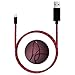 iPhone Cable Areson 3.0FT Sync & Charging Cords Visible Flowing LED Lightning Cable for iPhone 7,SE,5,5s,6,6s,6 Plus,iPad Air,Mini,iPod (Red)