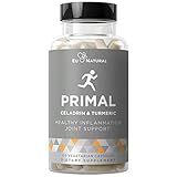 Primal Joint Support & Anti-Inflammatory - Extra Strength Pain Relief to Fight Flare-Ups, Swelling, Stiffness, and Whole-Body Inflammation - Celadrin, Curcumin, Boswellia - 60 Vegetarian Soft Capsules