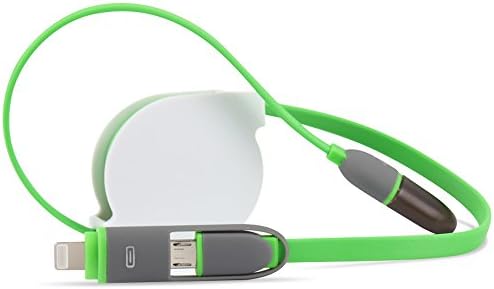 USB Cable - Micro USB 2.0 Data Cable High Speed 2 in 1 Multifunctional Universal USB Charger Cable for Android Samsung Galaxy S6 Edge / iPhone 6 6s Plus phone - Green