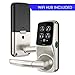 Lockly Secure Pro Wi-Fi Smart Door Lock, Keyless Entry with PIN Genie® Digital Keypad, 3D Biometric Fingerprint Sensor Front Door Lock with Handle, Voice Control & Auto Lock - Latch Edition