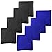 Play Platoon Weather Resistant Cornhole Bags - Set of 8 Regulation Corn Hole Bean Bags - Blue & Black - Durable Duck Cloth Corn Hole Bag for Tossing Game, Includes Tote Bag