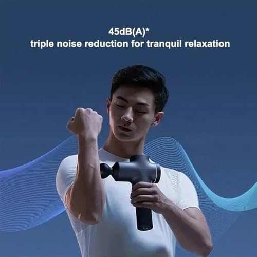 Xiaomi Mijia Fascia Gun Pro | Deep Tissue Muscle Massager | 12 Levels Adjustable | LED Display | Type-C Charging | EU Plug | Portable Quiet Massage Gun for Home Gym Office